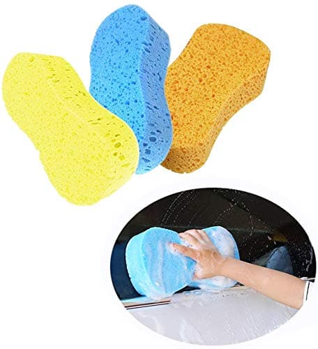 3pcs Car Wash Sponges Cleaning Sponges Scrubber