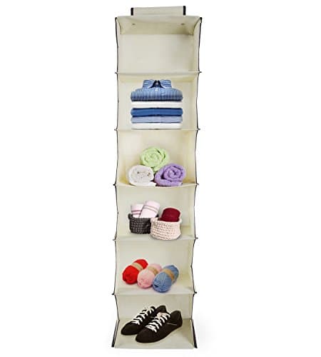 Stone and Clark Hanging Closet Storage for Homes, Dorms & Craft Rooms | Hanging Storage Shelves for Shoes, Sweaters and Towels | Hanging Storage Shelves (Individual Organizer (Shelves Only))