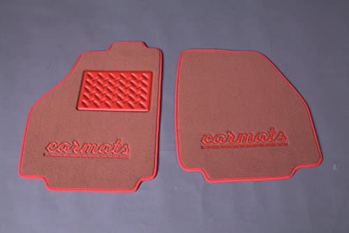 Carpeted Bespoke Car Floor Mats suitable for Ferrari 458 Italia 2009- 2 pcs/set Luxury Line Velour 12mm Carmats Terracote Colour with anti-sliding backing