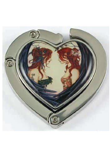 Amy Brown Sisters Purse Hook Heart Shaped Single (1) Boxed