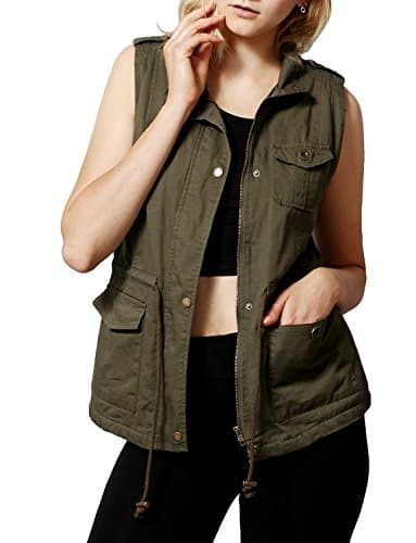 J. LOVNY Women's Versatile Military Anorak Vest Various Styles S-3XL