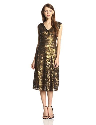Tracy Reese Women's Sequin and Lace Midi Dress