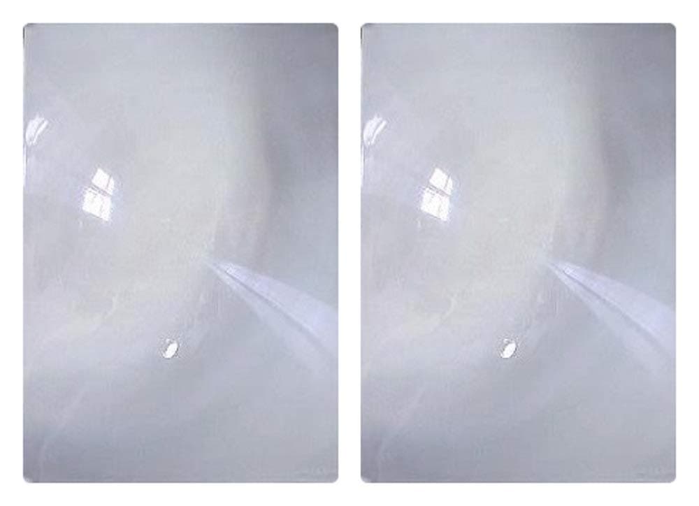 Opticlens Brand (2) Pack Full Page 3x Magnifier / Plastic Magnifying Sheet Fresnel Lens, 7" X 10.25"