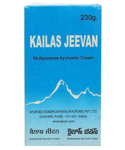 ANGIEHAIE Kailas Jeevan 230 Gram Large Saver Pack | Multipurpose Herbal Ayurvedic Cream | Minor Bruises | Cuts | Prickly Heat | Cracked Heels…