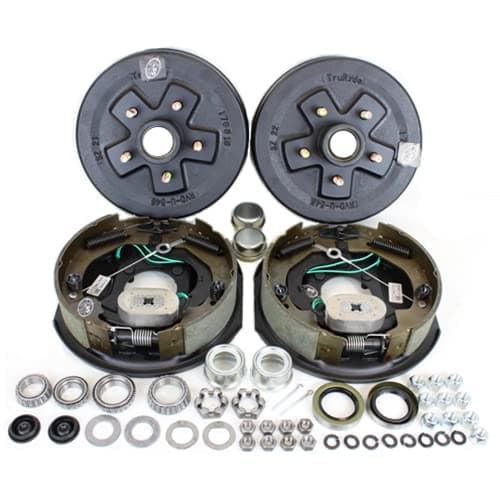 3,500 lbs. Trailer Axle Self Adjusting Electric Brake Kit 5-4.5" Bolt Circle