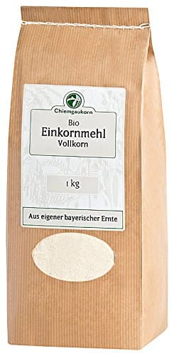 Chiemgaukorn Organic Einkorn Wheat Flour, wholemeal (1x 1Kg)