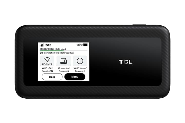 TCL Linkzone 5G UW (MW513U) | Verizon and GSM Unlocked | 5G MiFi Hotspot Router | Black