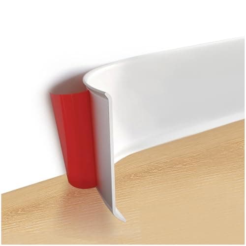Art3d Flexible Wall Baseboard Molding Trim, 4 Inch x 20 Feet Peel and Stick Vinyl Wall Base Trim, White, A17941
