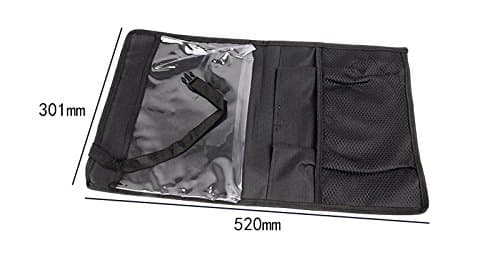 Car Back Seat Organizer – Auto Backseat Touch Screen Tablet iPad Holder for Kids To Keep Them Entertained & Happy, Multi-Pocket Travel Trash Storage Magazine Holder Hanging Car Seat