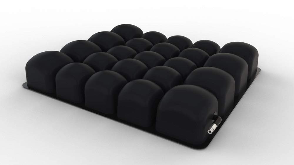 MOSAIC Cushion, Heavy Duty, Inflatable Seat Cushion for Office Chair, Wheelchair, Cars, Home Living, & Back Pain Support, Adjustable Cushion with Stretchable Cover & Non-Skid Bottom, 18" x 16"