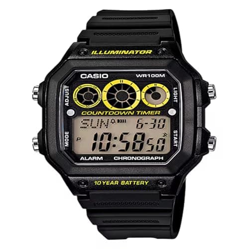 Casio Men's Digital Dial Stainless Steel Band Watch