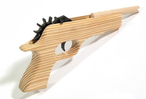 Colt 45 Magnum 12-Shot Rubber Band Shooter - MOST AMAZING & SAFE FUN EVER! We own the patent to these and your are buying the ORIGINAL from the PATENT owner, all others on Amazon are CHINA COPIES!