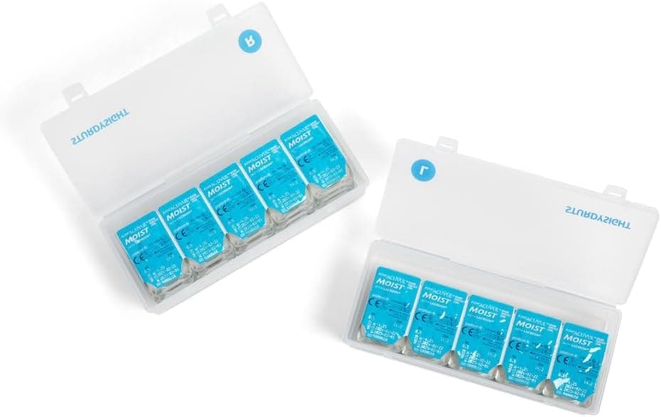 2-Pack Contact Lens Case Organizer | Holds 20 Lenses Each | Portable Storage Box for Contacts | Fits All Brands