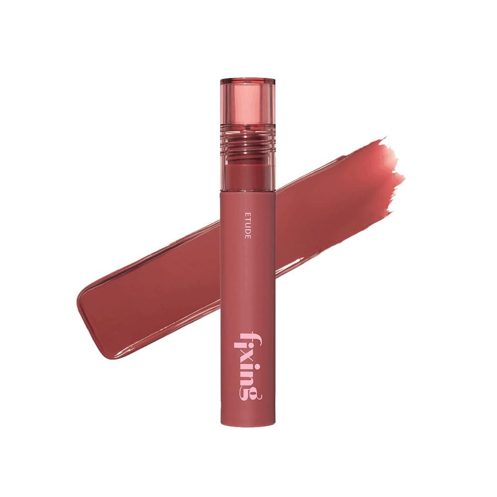 ETUDE Fixing Tint #06 Soft Walnut (23AD) | Long Lasting High Pigmented Liquid Lipstick | Waterproof Lightweight Matte Finish Lip Stain | Full Coverage