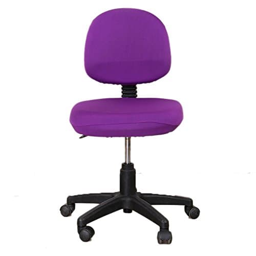 Elastic Study Armchair Office Computer Swivel Chair Cover Stretch Seat Protector (Purple)