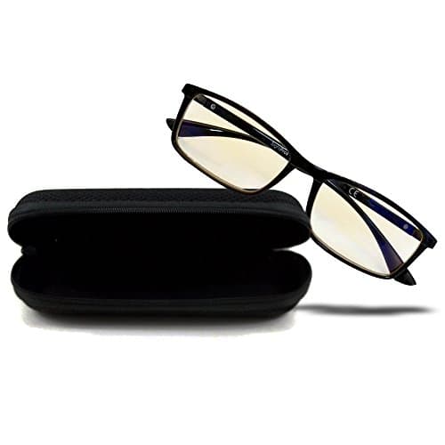SightPros Computer Glasses- Blue Blocker Reading Glass for Men and Women- Reduces Eye Stain and Fatigue (+1.00 D)