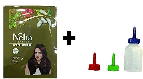 2 x Neha Hair Henna Powder 25g with Henna Applicator Bottle