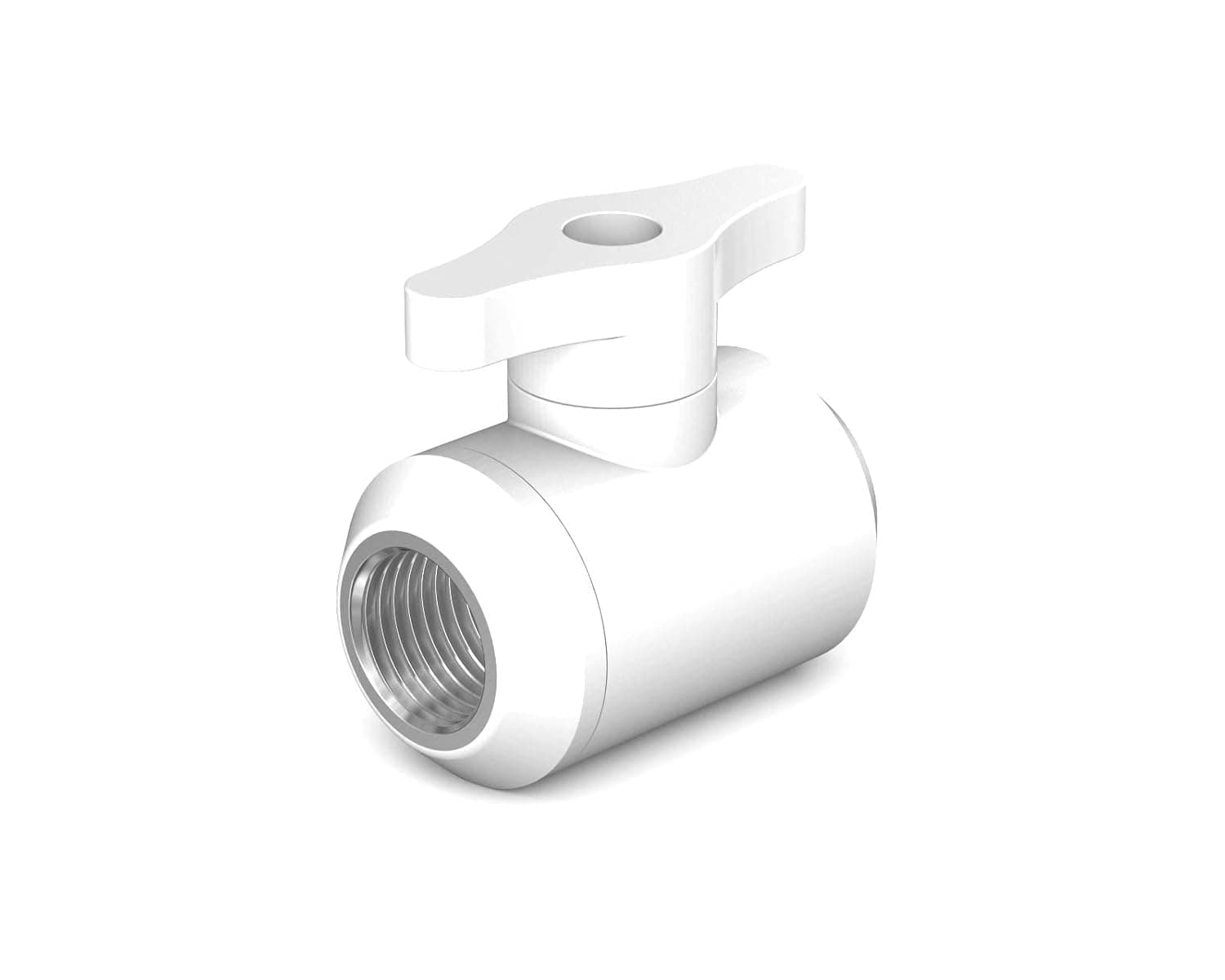 Female to Female G 1/4 Drain Valve - Sky White