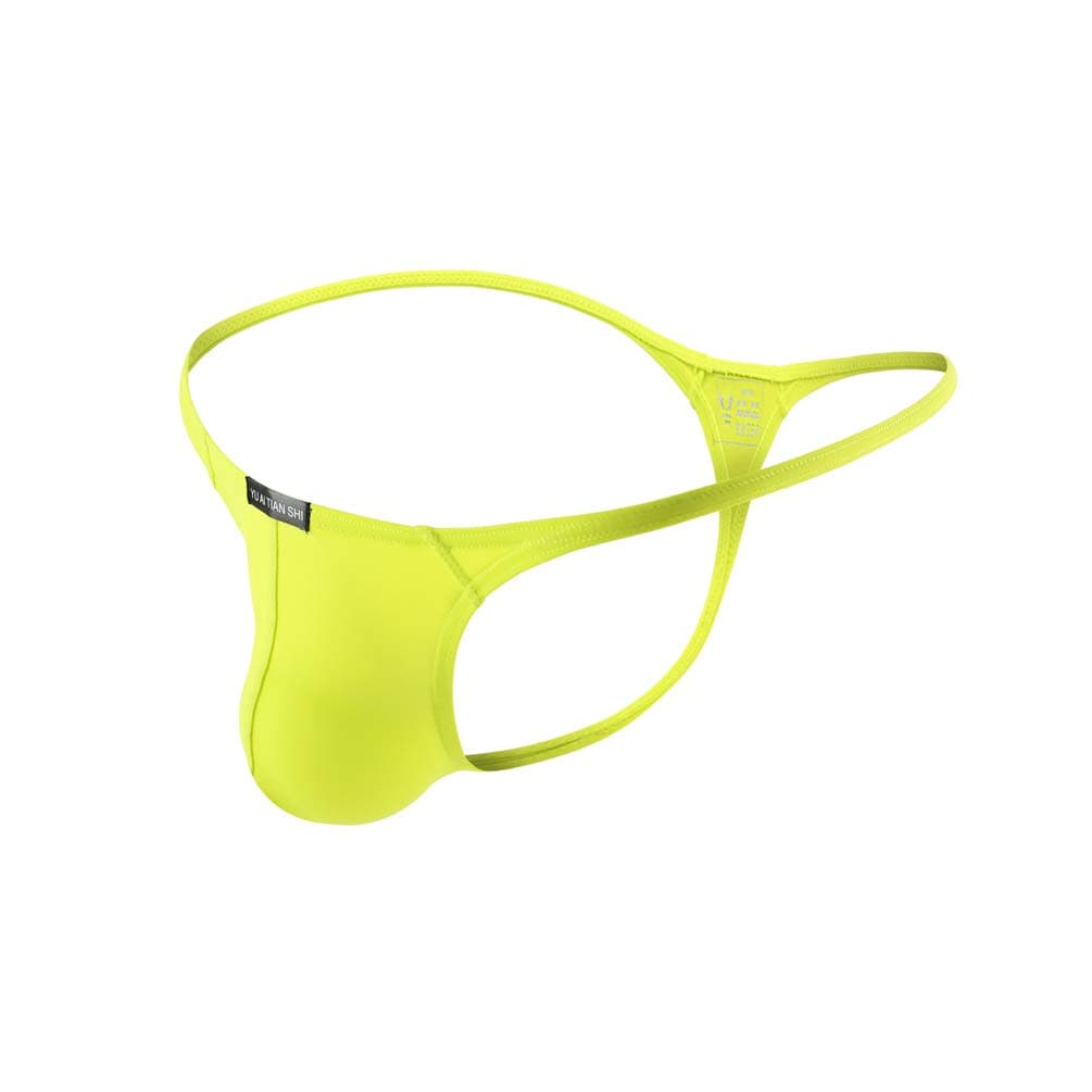 Mens T-Back Thongs Sexy Low Rise G-String Briefs Bulge Pouch Underwear