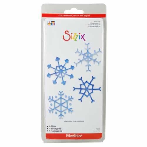 Ellison Sizzix Sizzlits Die Set 4 Pack-Small Snowflakes #2