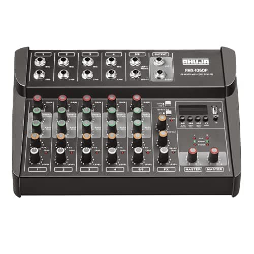 FMX-106DP PA mixer With built-in MP3 Player & Digital Effects