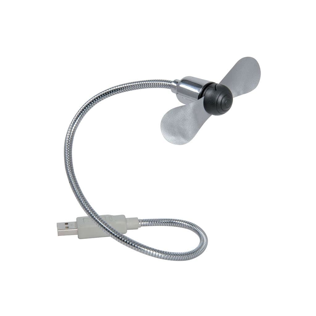 USB Laptop & Desktop Fan - Flexible Bendy Metal Shaft
