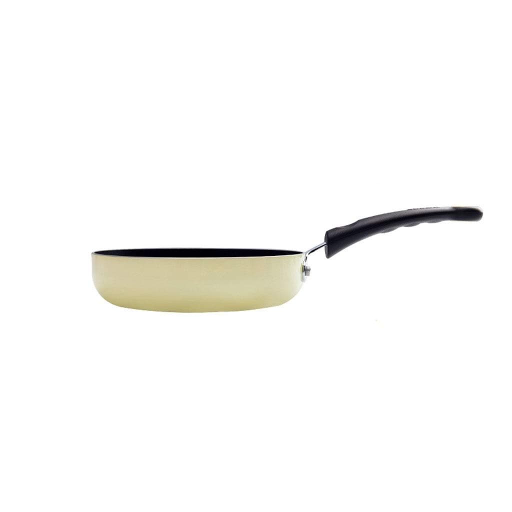 RJJG Aluminum Alloy Non-stick Frying Pan, Bionic Lotus Leaf Technology - Easy To Clean - 34 (cm) 13 Inches, Pink, Beige (Color : Pink)