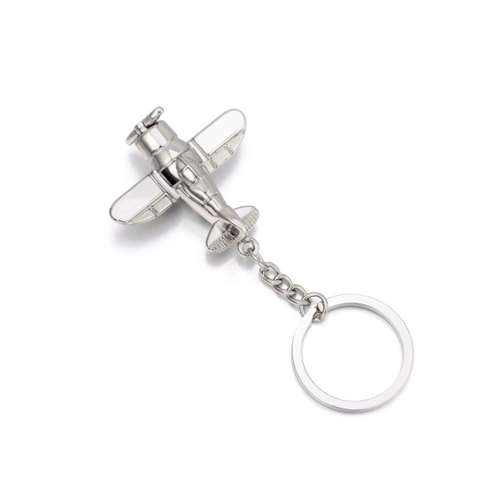 3D Airplane Model Keychain Key Ring Creative Aircraft Keyfob Birthday Christmas Gifts