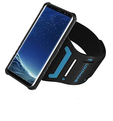 LOVPHONE Samsung Galaxy S8 Plus Armband & Armour Case Set Multifunctional Sport Running Armband + Premium Protective Case with Kickstand for Samsung Galaxy S8 Plus,Soft Elastic Strap with Key Holder