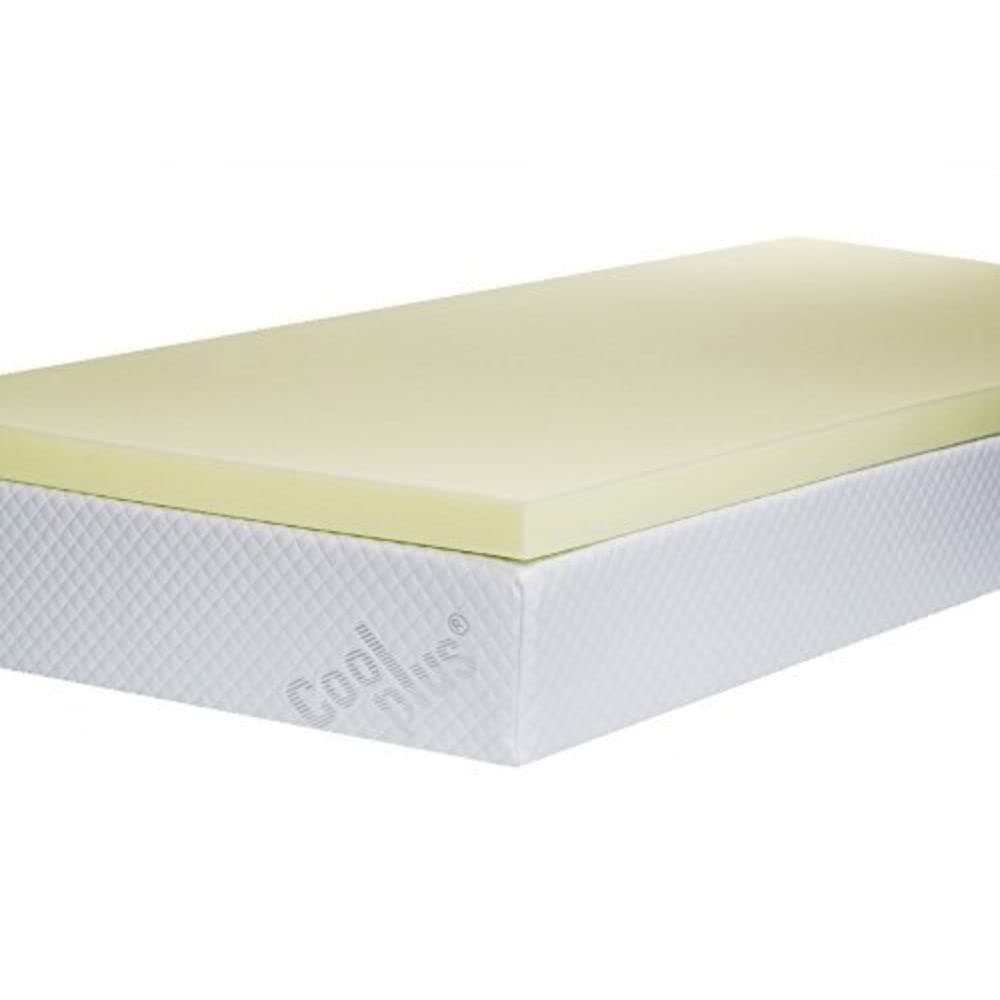 Southern FoamCaravan Memory Foam Mattress Topper,75 x 27 x 2-Inch, White