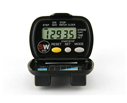 Pedometers | Yamax SW651 Digi-Walker | Imperial Version (Miles) | Accurate Step Counter | Security Strap Included