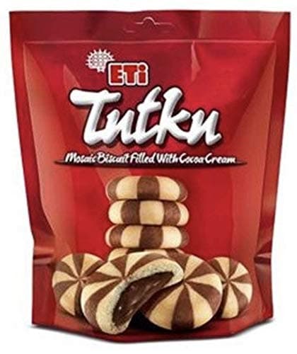 Eti Tutku Cocoa Cream Filled Mosaic Biscuits - 2 x 180g (Import)