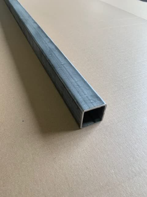 1/8" x 1.25" x 1.25" Steel Square Tube, HR Steel, 0.125" Wall (48)