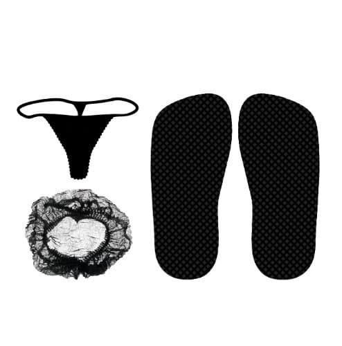 Comfort+ Non-Slip Sticky Feet Mob Caps G-Strings Spray Tan Disposable Pack x 50