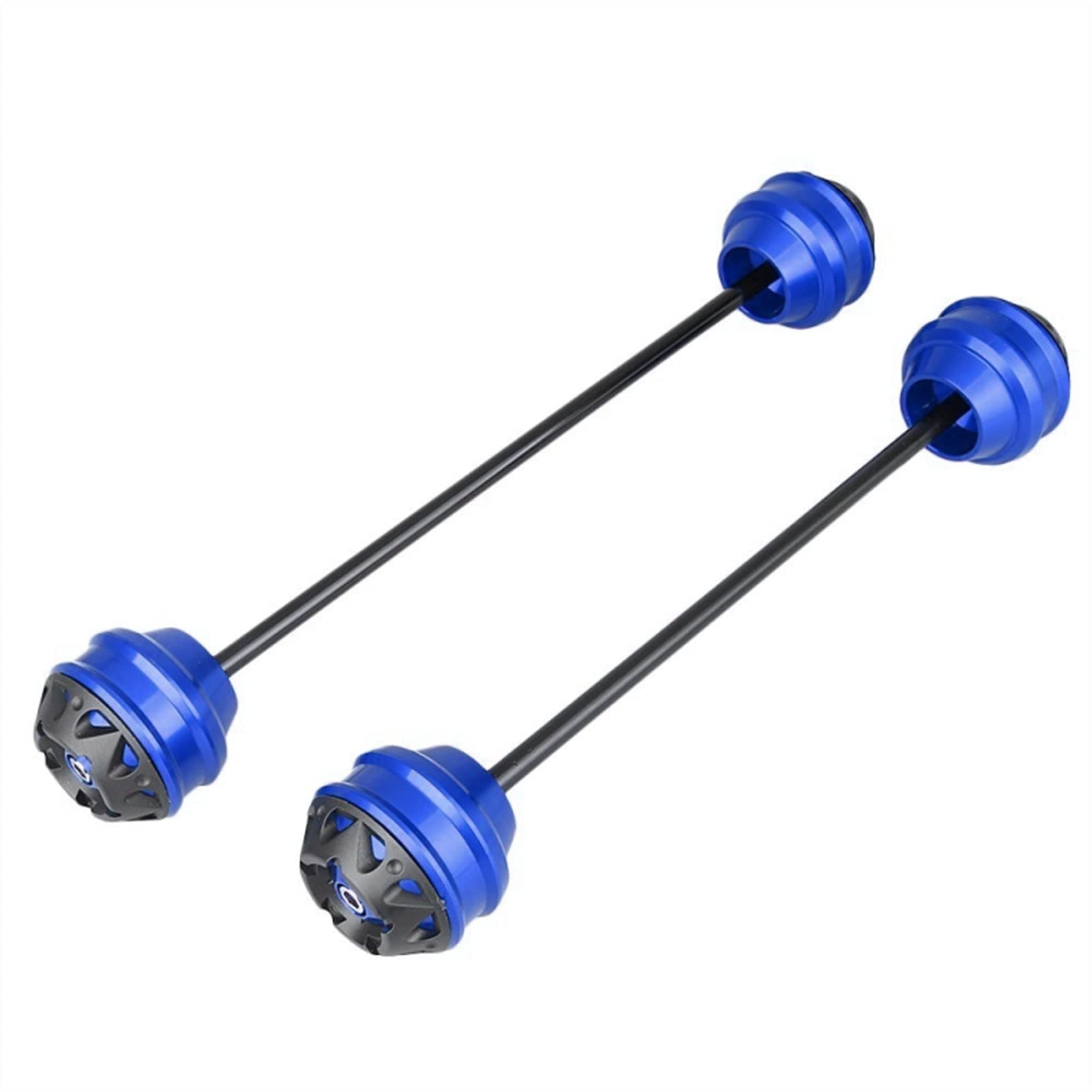 For KAWASAKI Z650 Z900 Z900RS Z750 Z750S Z750R Z 650 750 900 RS Front And Rear Axle Sliders Fork Wheel Protection Crash Pad Kit Decorate (Color : Front-Rear Blue)