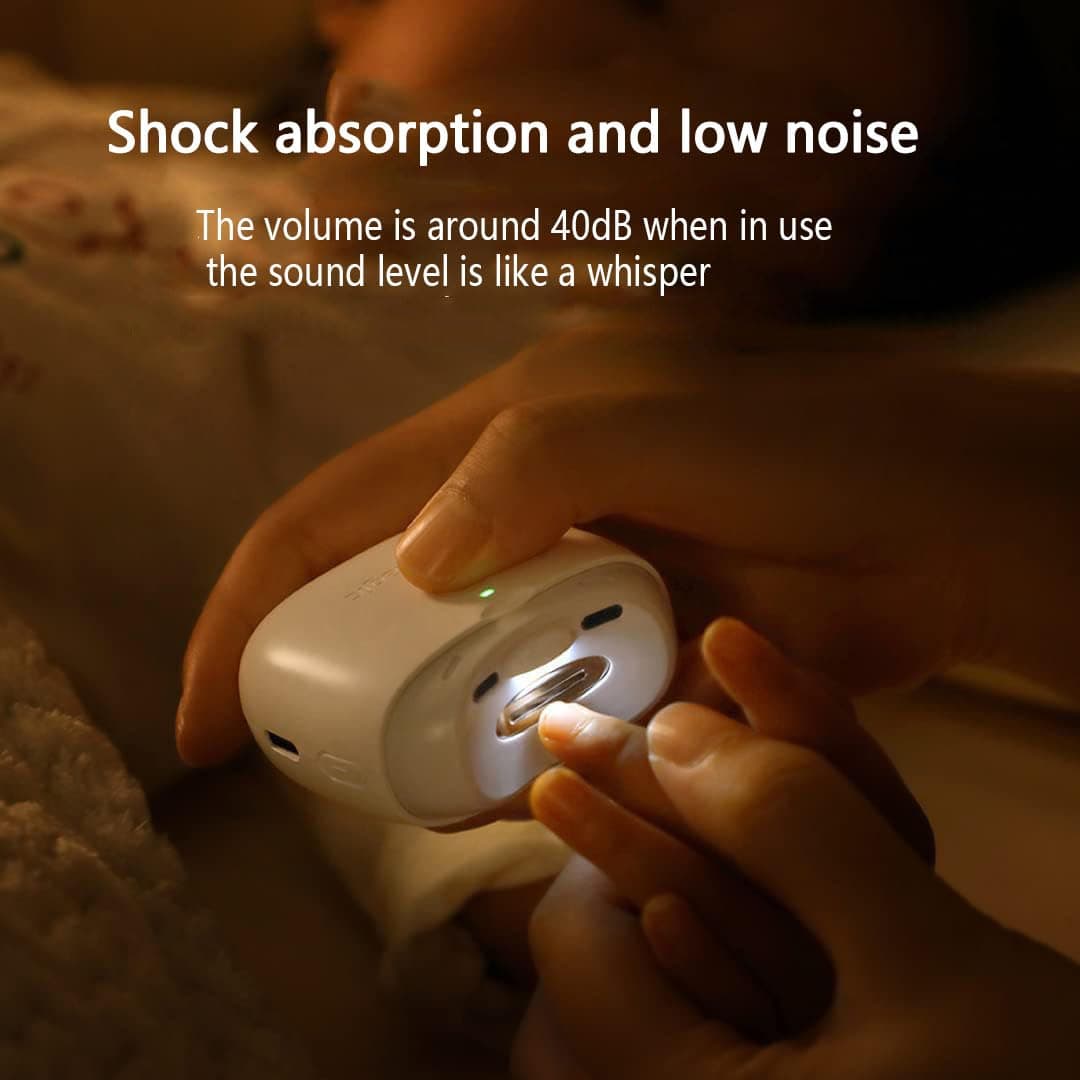 Electric Automatic Nail Clipper with Light & 2 Speeds,Fingernail Cutter and F...