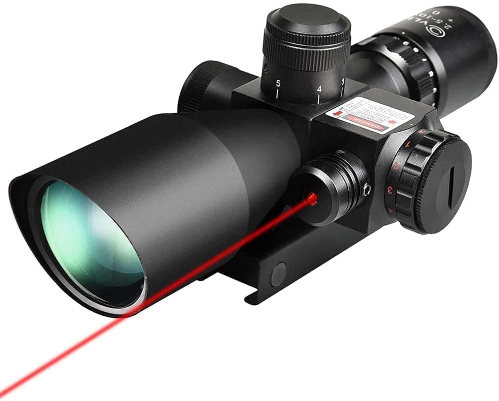 2.5-10x40e Red & Green Illuminated Scope with 20mm Mount