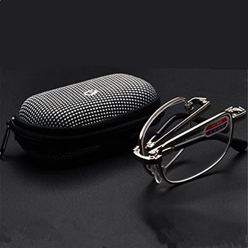 BuyWorld YOOSKE Folding Reading Glasses Men Women Reading Glasses with Box Foldable Presbyopia 1.0 1.5 2.0 2.5 3.0 3.5 4.0