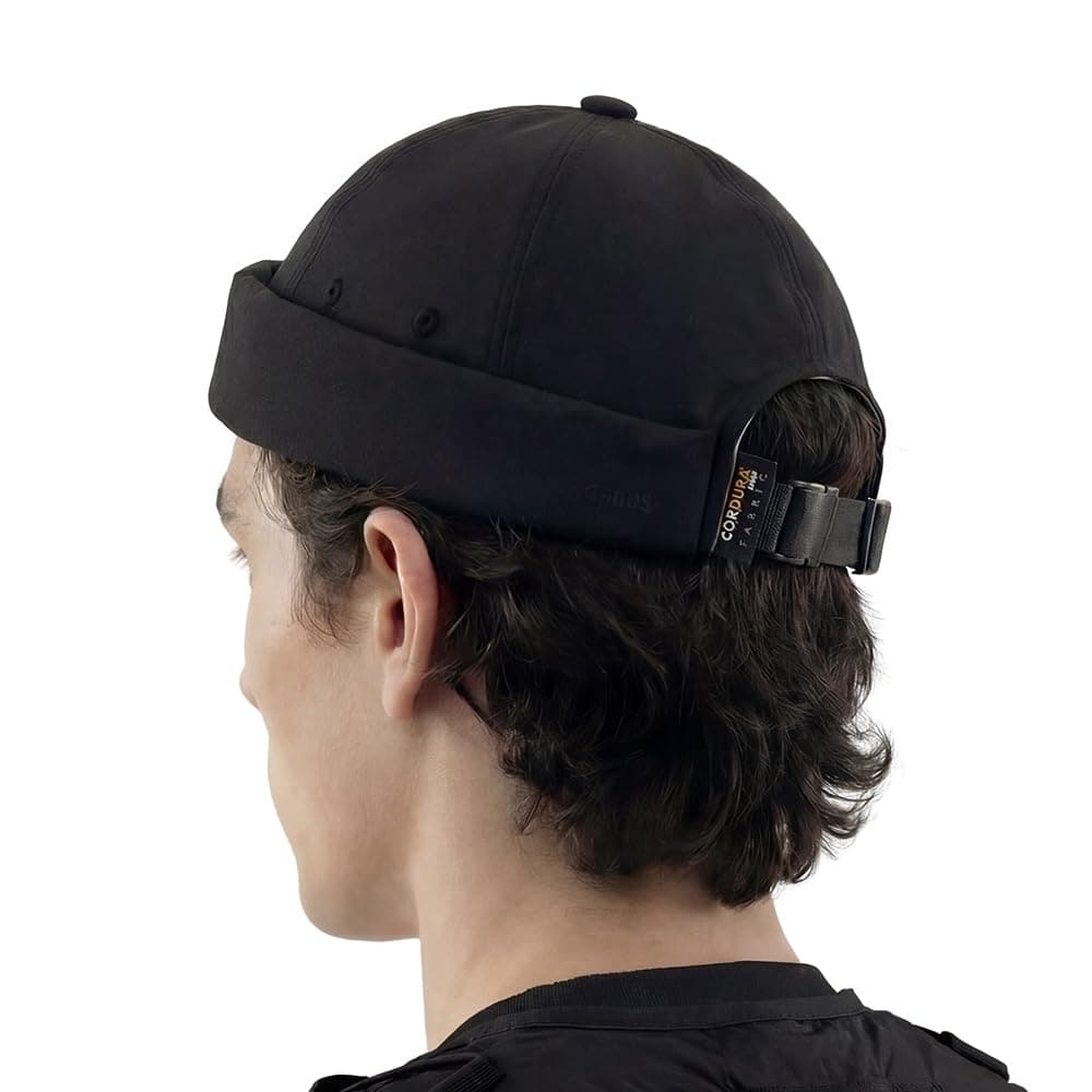 Brimless Trawler Durable Cordura Hat Outdoor Waterproof Docker Skull Cap Tactical Buckle Lightweight Fisherman Beanie Korea