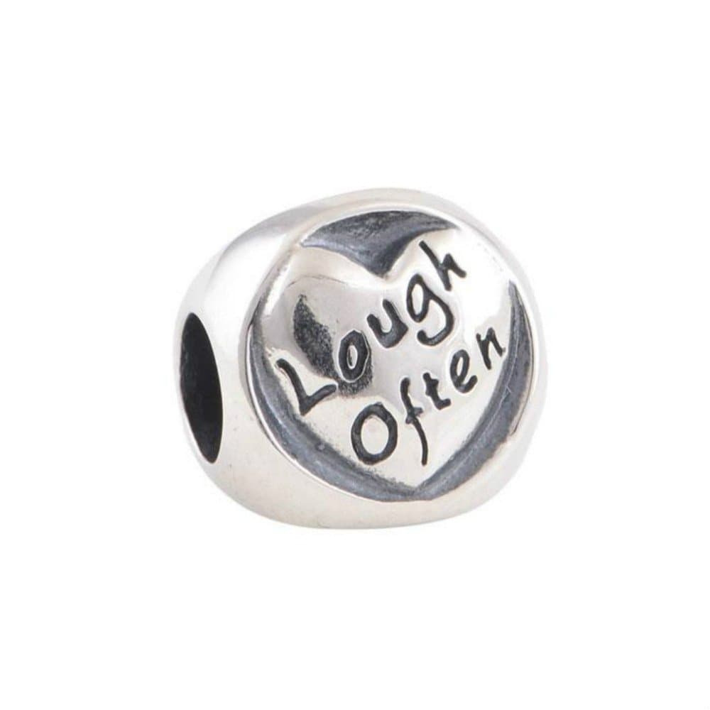 Love Deep Laugh Often Live Simply 925 Sterling Silver Bead Fits European Brand Charms Wonderful Christmas Gift