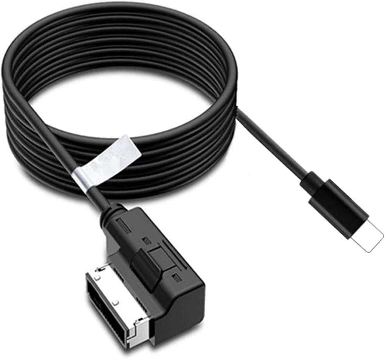 FCOUIID 2 in 1 AMI Music Interface Charg Aux Adapter - Media Interface Consumer Cable Compatible with MB COMAND-APS NTG4.5 System for 14 13 12 Pro Max 11 Xs max XR (3.3 FT)