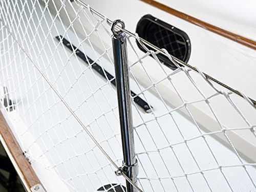 Boat or Railing Safety Netting for Lifeline, Bannister, Bunk Beds, Etc. | Keep Kids and Pets Safe (50')