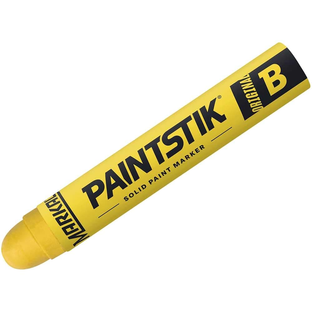 Markal 80221 B Paintstik Marker, 11/16" Diameter x 4-3/4" Length, Yellow