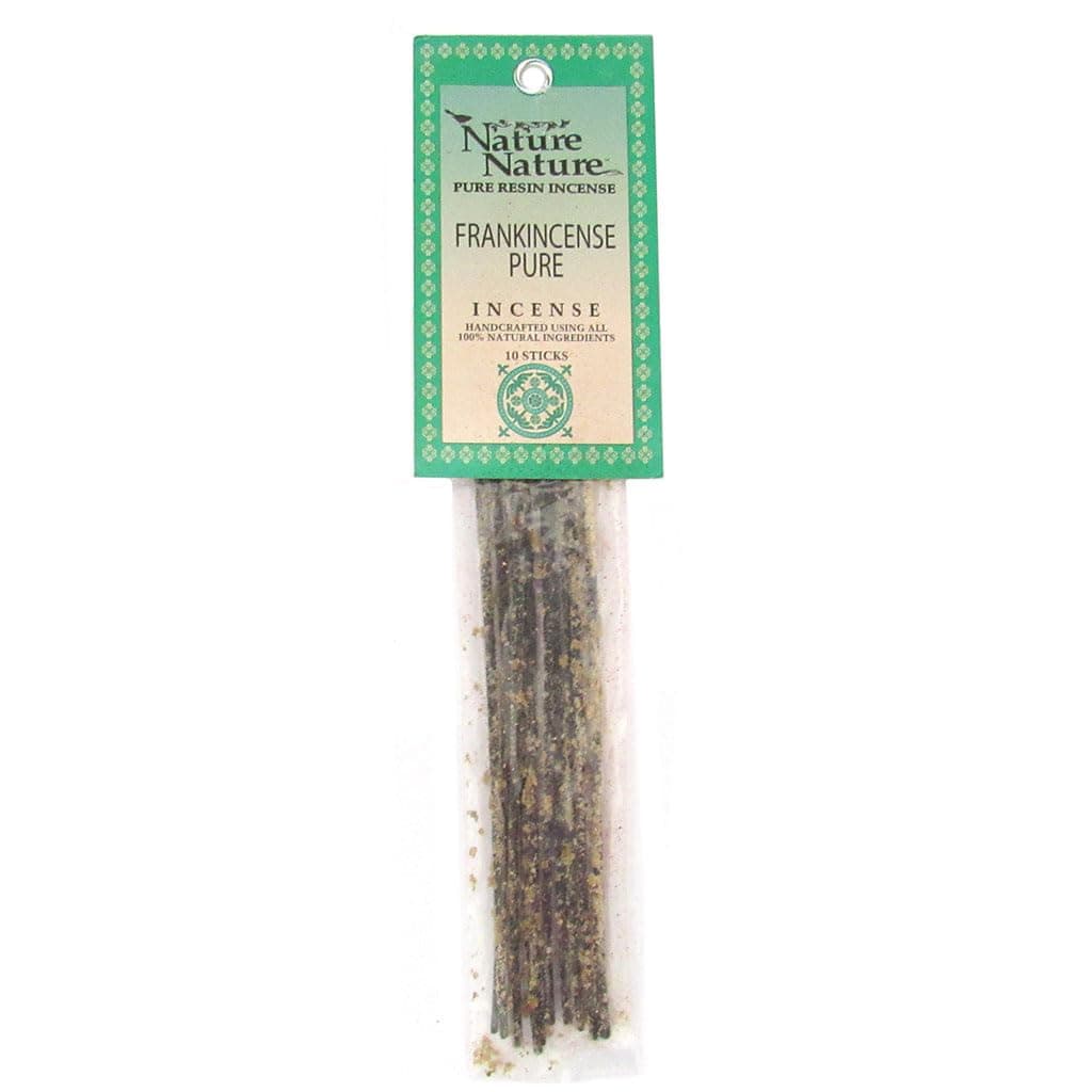 Pure Frankincense "Pure Resin Over Stick" Incense - Nature Nature - 10 Sticks