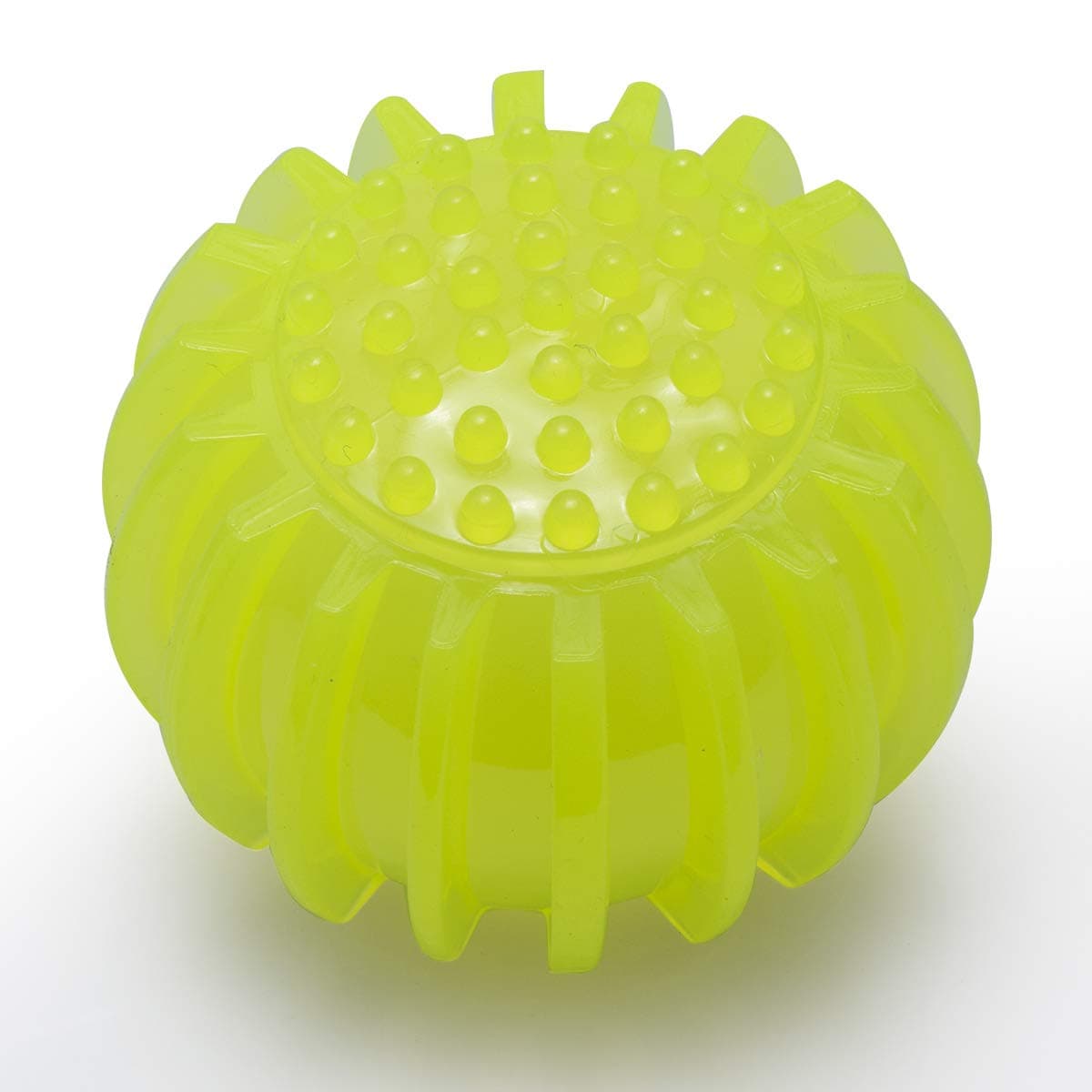 Petper Cw-0049EU Dog Ball Toy, Squeaky Play Ball Pet Toy, Yellow