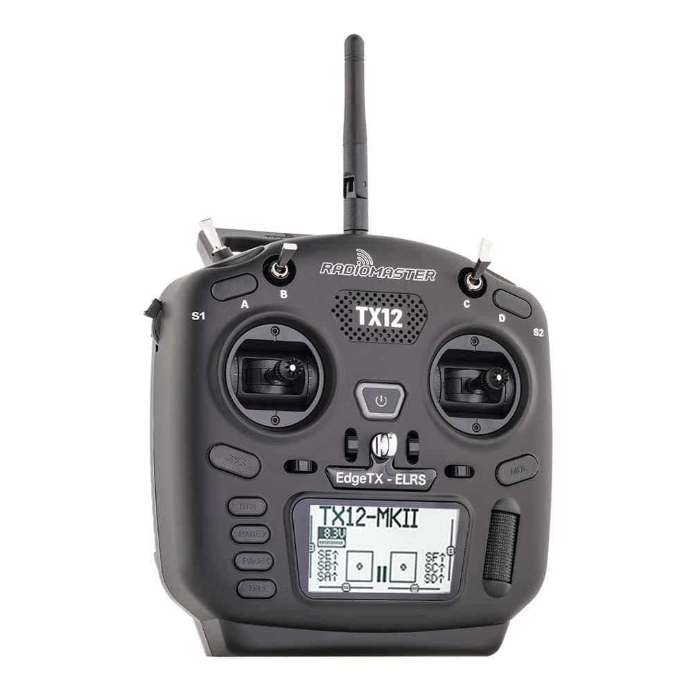 TX12 MKII 16ch Hall Gimbals Support OPENTX and EDGETX Remote Control Transmitter (TX12 MKII ELRS Mode 2)