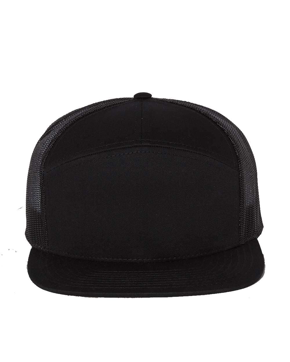 Richardson 168 Seven-Panel Trucker Leather Patch Hat