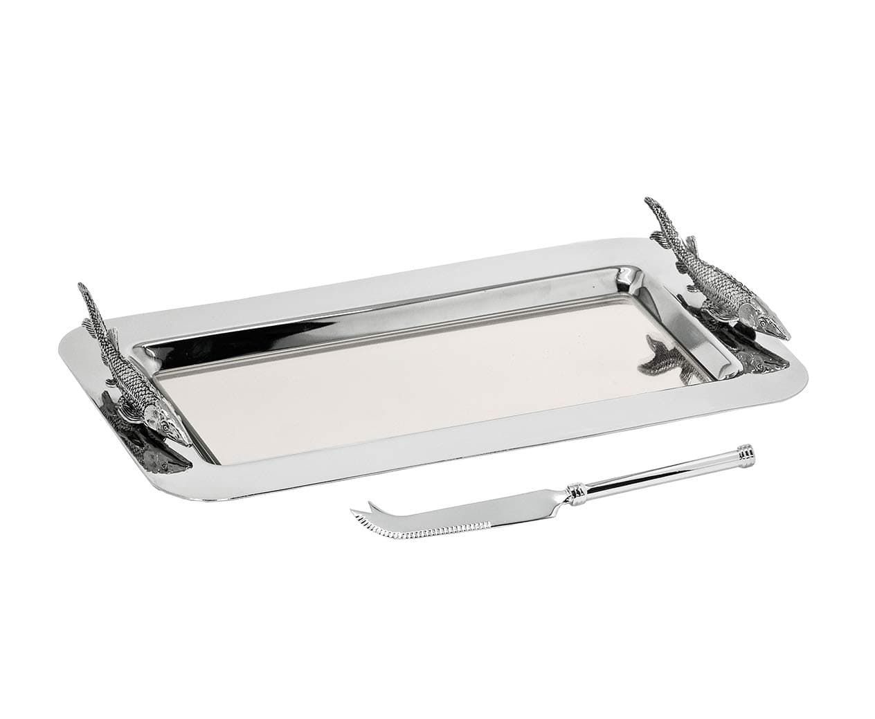 Edzard serving platter/serving tray Stör silver plated, 11,0 x 10,2 in