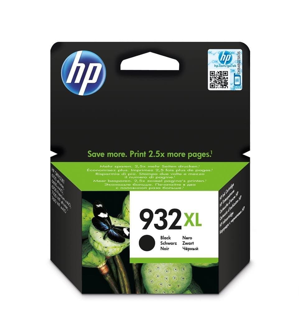 HPCN053AE 932XL High Yield Original Ink Cartridge, Black, Single Pack