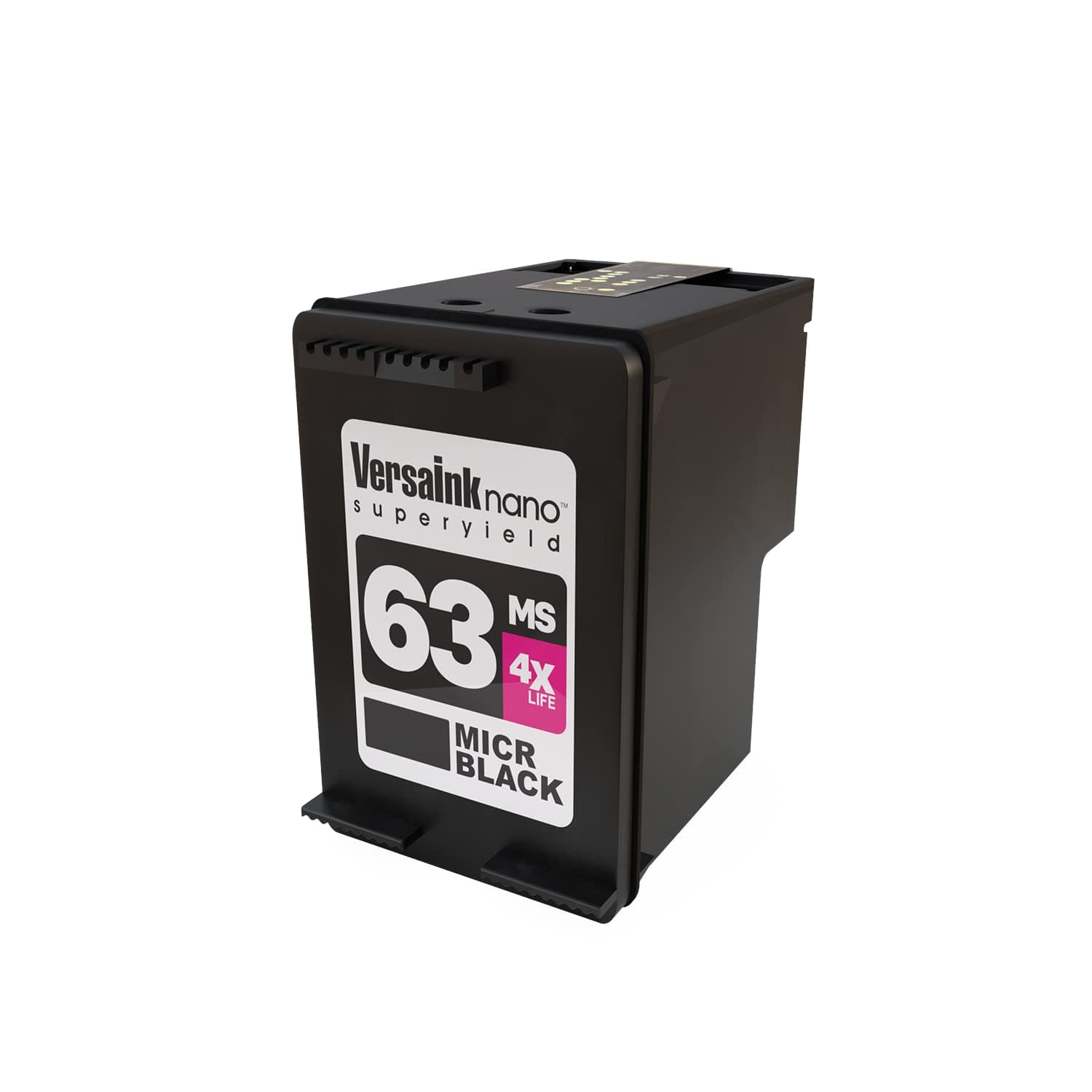 VersaInk HP 63 MS Black MICR Ink Cartridge for Check Printing